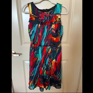 Ellen Tracy Beautiful Color MIDI Dress